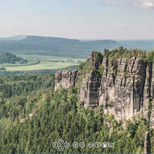 Panorama Heringsgrund - Sächsische Schweiz