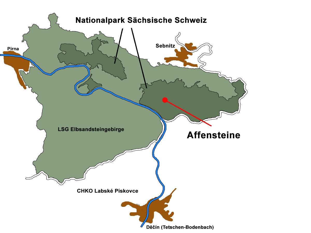 Karte Sächsische Schweiz