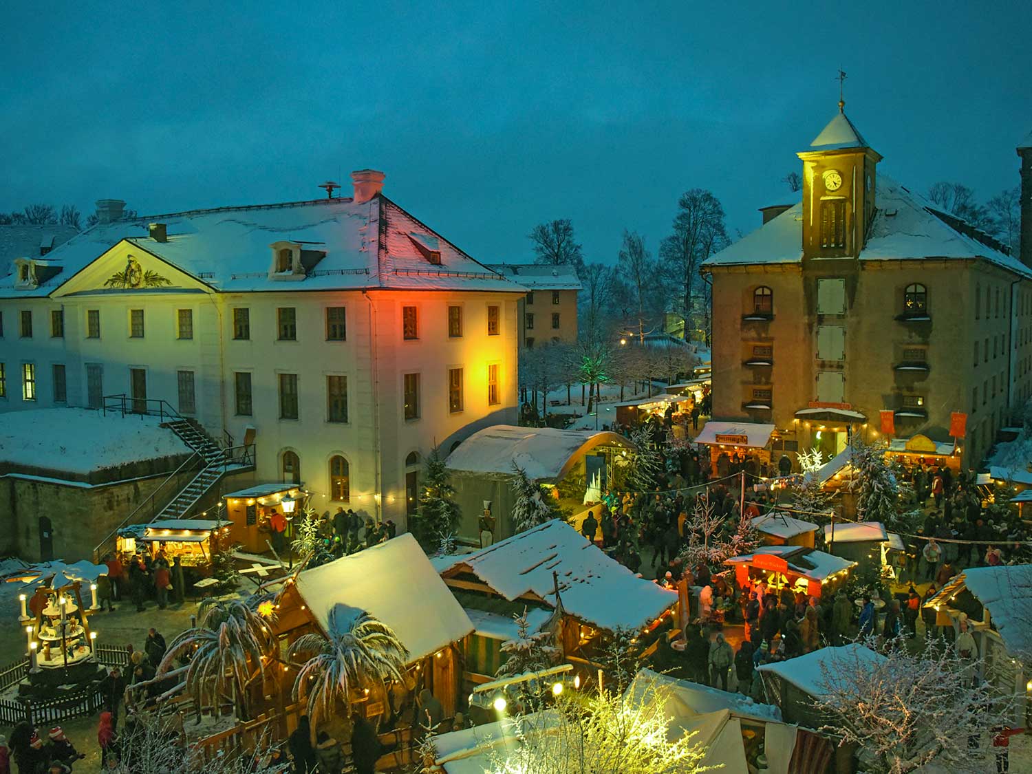 Weihnachtsmarkt auf der Festung Königstein - Sächsische Schweiz