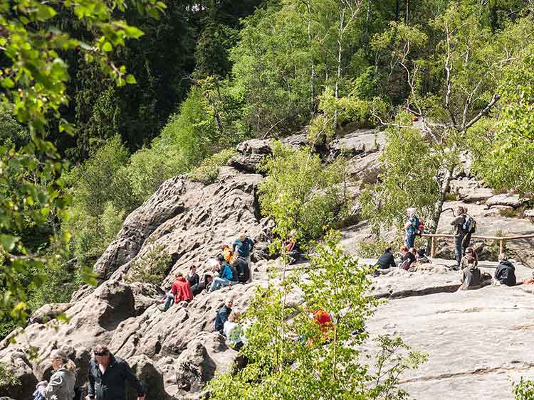 Breite Kluft Aussicht - Sächsische Schweiz