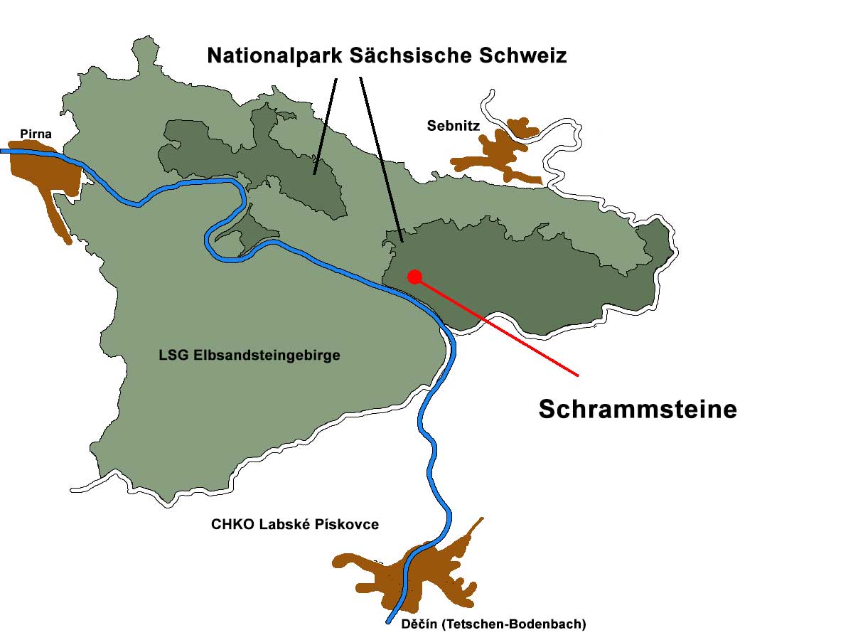 Karte Sächsische Schweiz